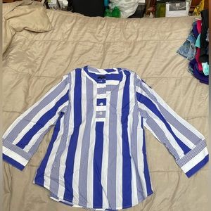 NWOT J Crew Cotton Popover Top M